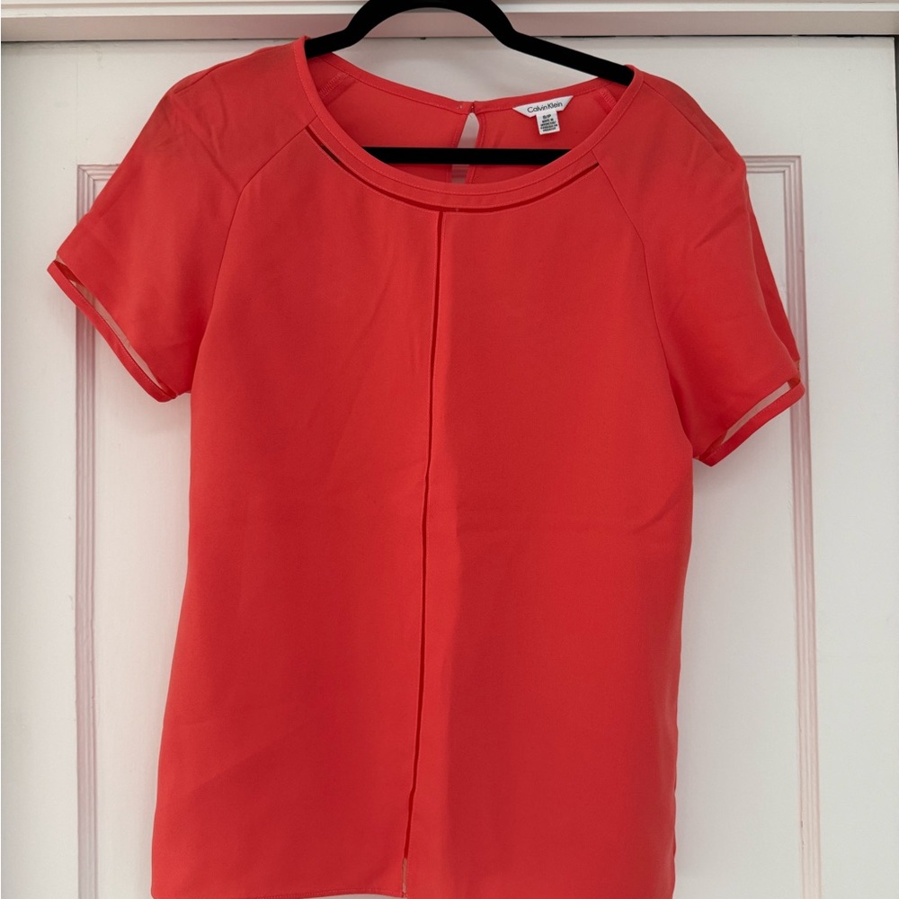 Calvin Klein Women's Red Top